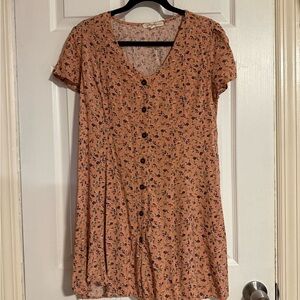 Rewind Pink Floral Blouse with Lavender Rose Print